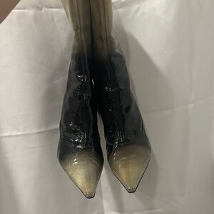 Elegant Black and Cream Women's Boots